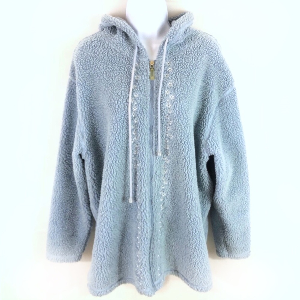 Vintage Women’s Hepburn Soft Zip Hood Jacket Blue